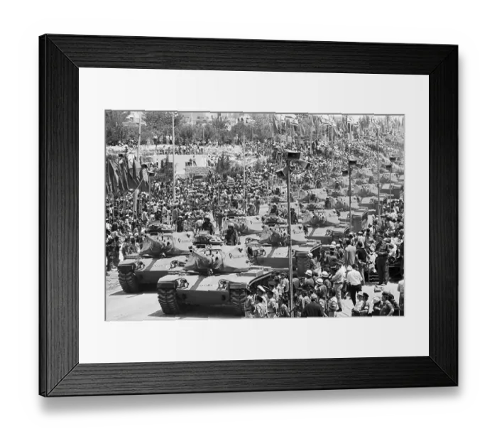 Framed Print : Tanks In Israeli Parade Framed Print : Tanks In Israeli Parade