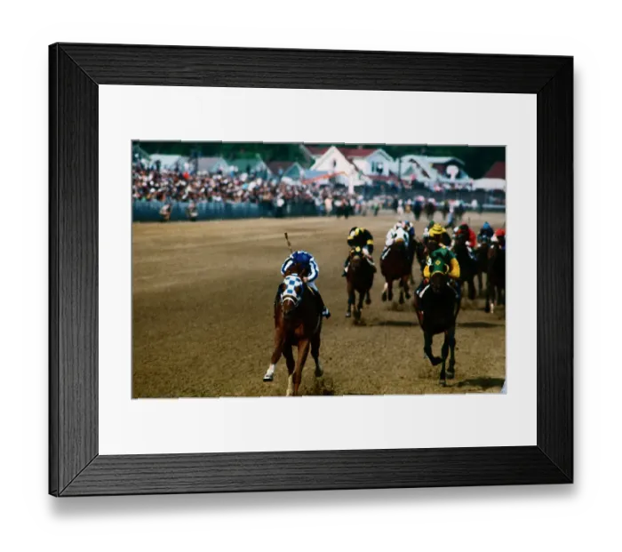 Framed Print : Horses Coming to Finish Line Framed Print : Horses Coming to Finish Line