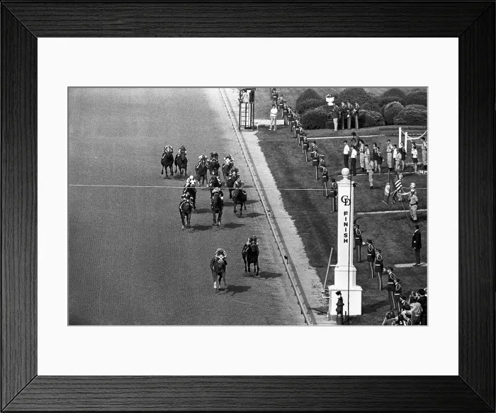 Framed Print : Horses and Jockeys Coming to Finish Line Framed Print : Horses and Jockeys Coming to Finish Line