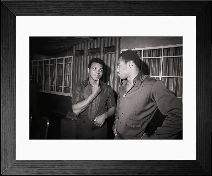 Framed Print : Muhammad Ali Talking to Ken Norton Framed Print : Muhammad Ali Talking to Ken Norton