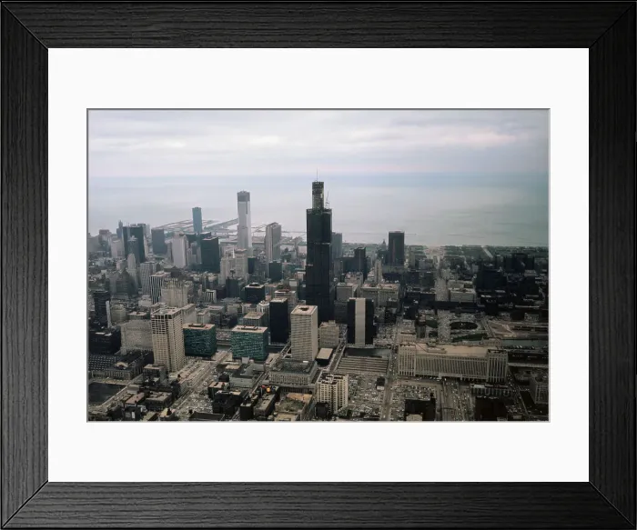 Framed Print : Sears Tower Nearing Completion Framed Print : Sears Tower Nearing Completion
