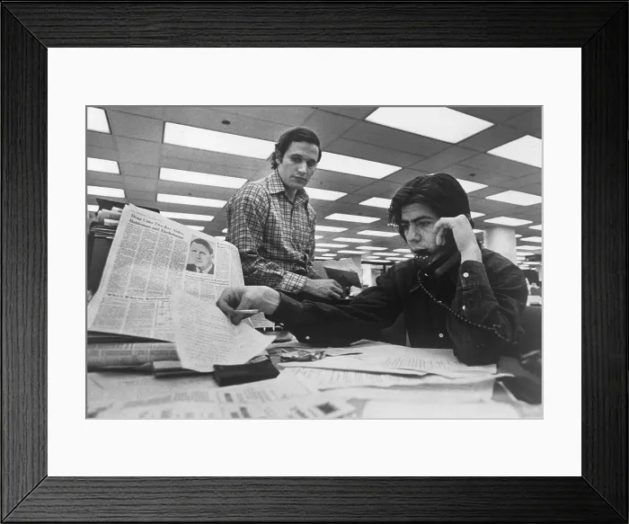 Framed Print : Woodward and Bernstein Research Watergate Framed Print : Woodward and Bernstein Research Watergate