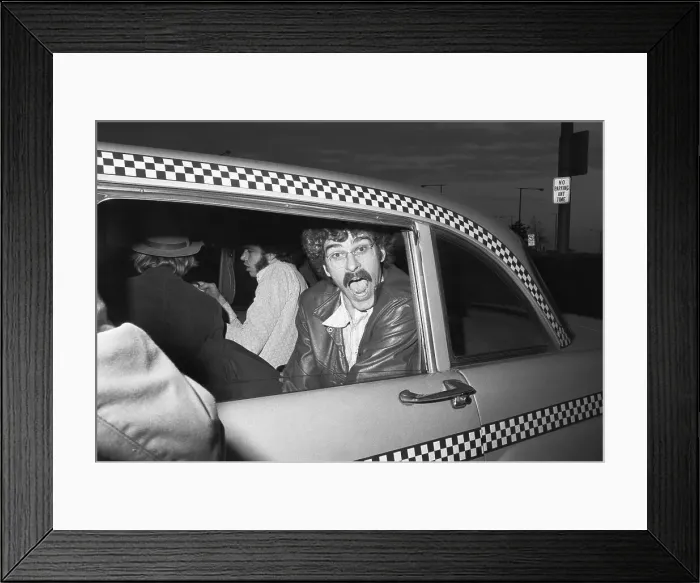 Framed Print : Phil Jackson in Taxi Framed Print : Phil Jackson in Taxi