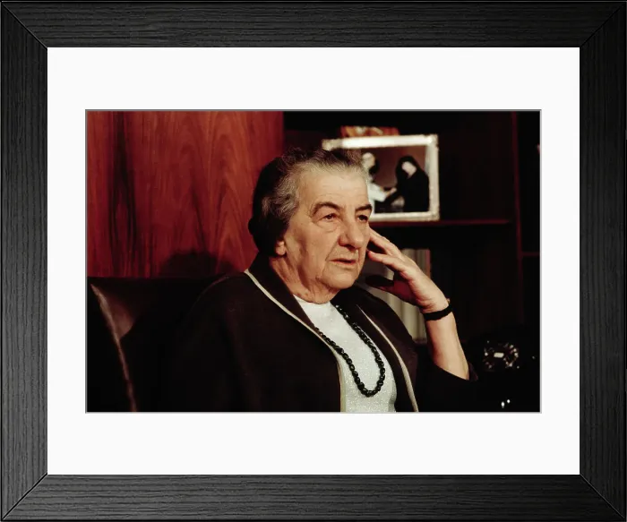 Framed Print : Prime Minister Golda Meir During an Interview Framed Print : Prime Minister Golda Meir During an Interview