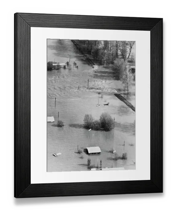 Framed Print : Levees Fail to Hold Back the Mississippi Framed Print : Levees Fail to Hold Back the Mississippi
