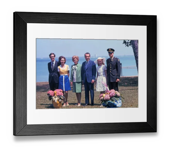 Framed Print : President Nixon and His Family Framed Print : President Nixon and His Family