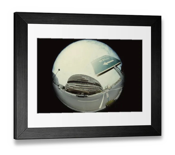 Framed Print : Fish Eye Lens View Of The Watergate Complex Framed Print : Fish Eye Lens View Of The Watergate Complex