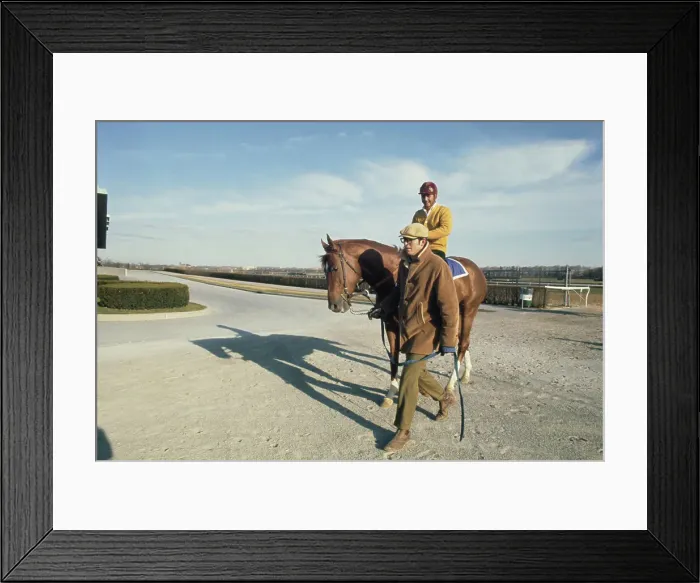 Framed Print : Secretariat At Belmont Park Framed Print : Secretariat At Belmont Park
