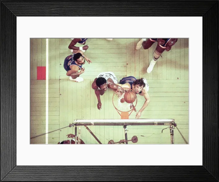 Framed Print : Overhead of Dave Debusschere in Action Framed Print : Overhead of Dave Debusschere in Action