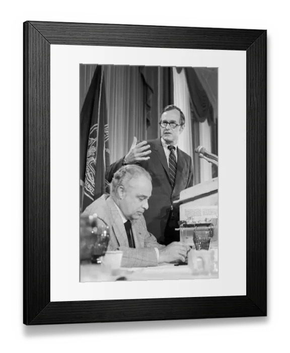Framed Print : George Bush Gesturing His Approval