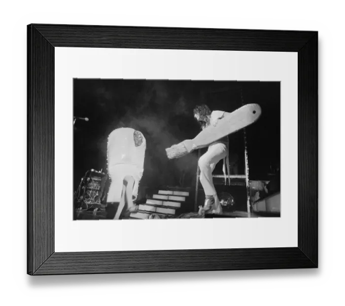 Framed Print : Alice Cooper Performing on Stage