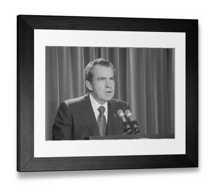 Framed Print : Portrait of Richard Nixon Framed Print : Portrait of Richard Nixon