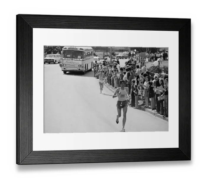 Framed Print : Olavi Suomalainen and Jon Anderson Running Framed Print : Olavi Suomalainen and Jon Anderson Running