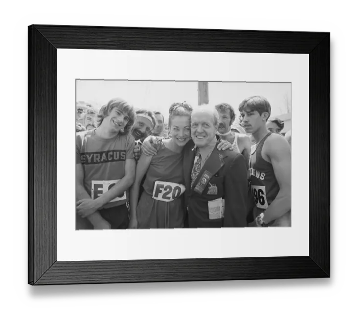 Framed Print : Jock Semple and Katherine Switzer Framed Print : Jock Semple and Katherine Switzer
