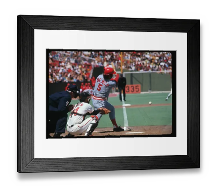 Framed Print : Johnny Bench in Batting Position Framed Print : Johnny Bench in Batting Position
