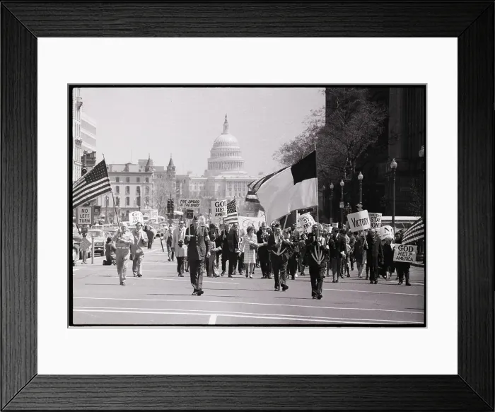 Framed Print : Anti-Communist Marchers in Washington DC Framed Print : Anti-Communist Marchers in Washington DC