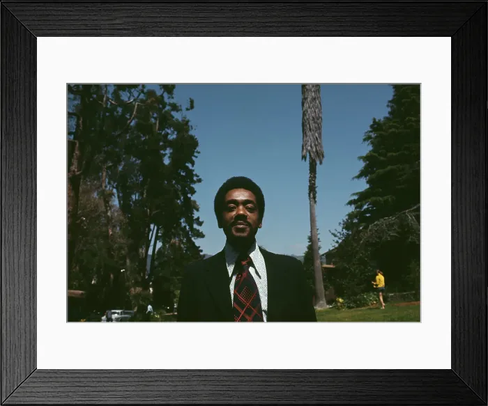 Framed Print : Political Activist Bobby Seale Framed Print : Political Activist Bobby Seale