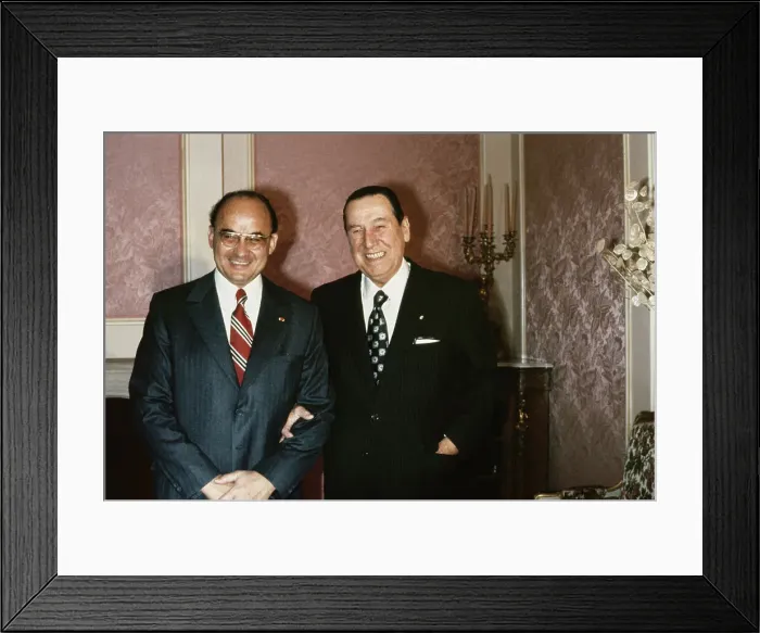 Framed Print : Luis Echeverria & Juan Peron Framed Print : Luis Echeverria & Juan Peron