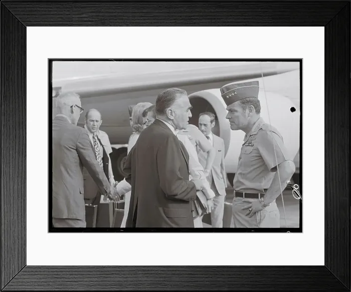 Framed Print : Alexander Haig Conferring with Leonard Unger Framed Print : Alexander Haig Conferring with Leonard Unger