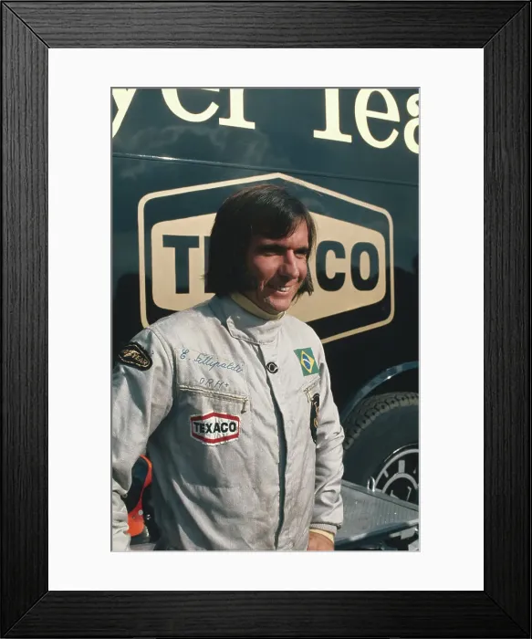 Framed Print : Emerson Fittipaldi Smiling Framed Print : Emerson Fittipaldi Smiling