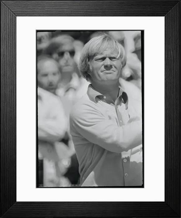 Framed Print : Jack Nicklaus Looking Dissapointed Framed Print : Jack Nicklaus Looking Dissapointed