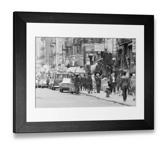 Framed Print : Busy East Village Street Framed Print : Busy East Village Street