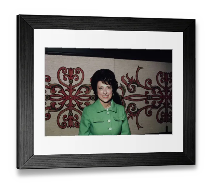 Framed Print : Lindy Boggs, American Politician & Ambassador Framed Print : Lindy Boggs, American Politician & Ambassador