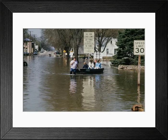 Framed Print : Flooding In Grafton, Illinois Framed Print : Flooding In Grafton, Illinois
