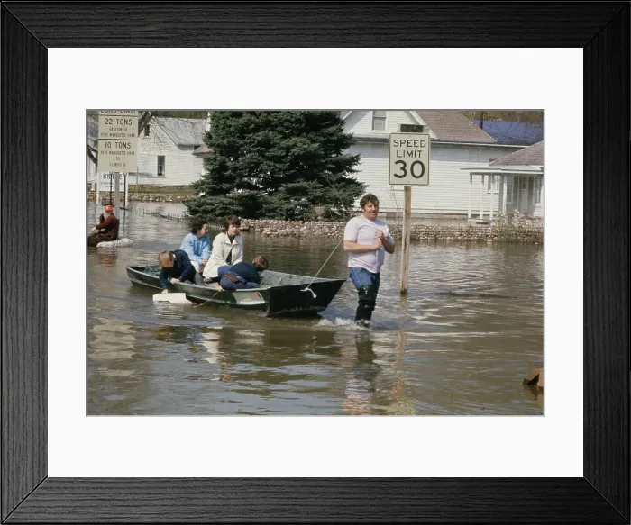 Framed Print : Flooding In Grafton, Illinois Framed Print : Flooding In Grafton, Illinois