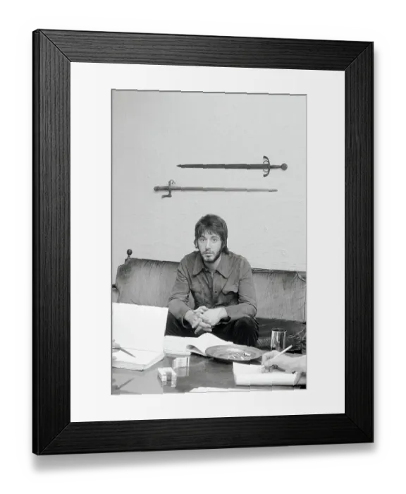 Framed Print : Al Pacino Relaxing on a Couch