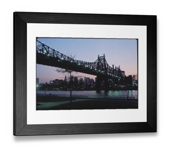 Framed Print : Queensboro Bridge at Night