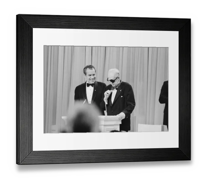 Framed Print : Richard Nixon Presenting Medal to John Ford Framed Print : Richard Nixon Presenting Medal to John Ford