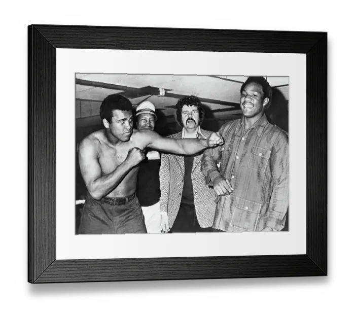 Framed Print : George Foreman and Muhammad Framed Print : George Foreman and Muhammad