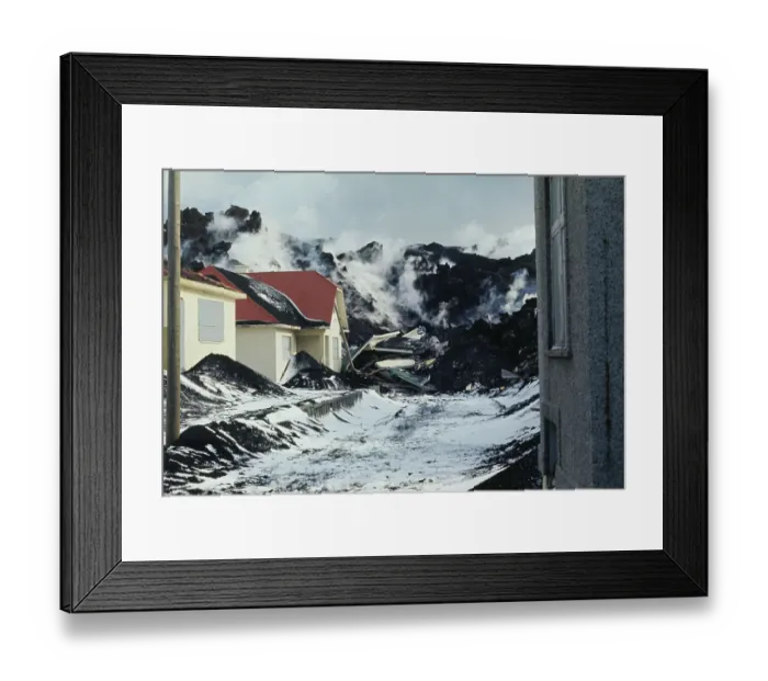 Framed Print : Lava Cooling by House Framed Print : Lava Cooling by House