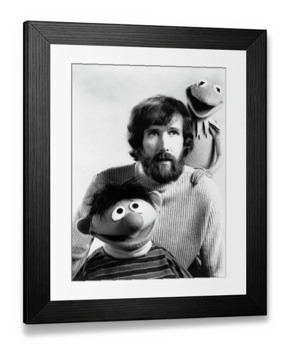 Framed Print : Jim Henson With Kermit The Frog and Ernie Framed Print : Jim Henson With Kermit The Frog and Ernie