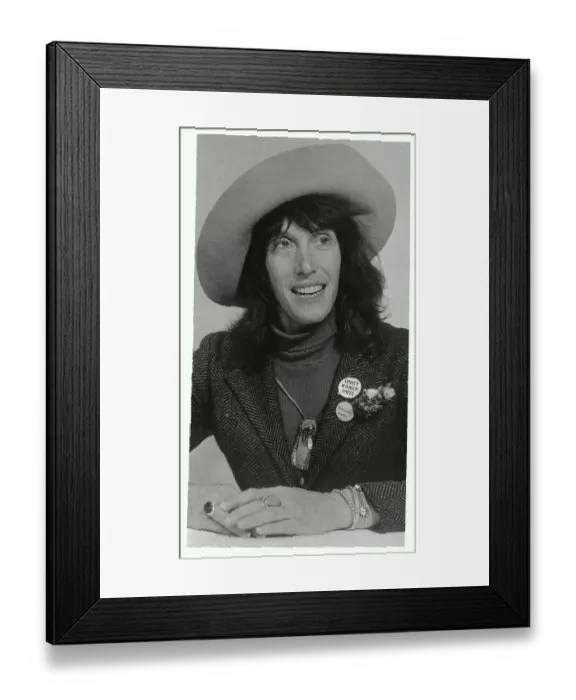 Framed Print : Margo St. James Speaking at Table