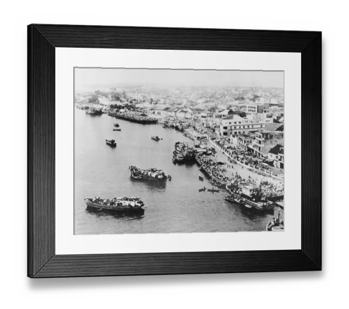 Framed Print : Boats Transporting Refugees Framed Print : Boats Transporting Refugees