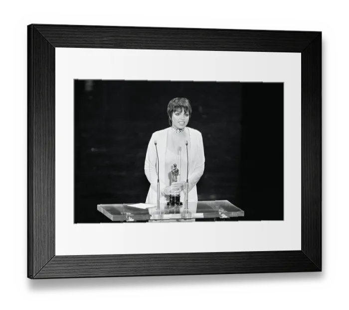 Framed Print : Liza Minnelli at the Academy Awards Podium Framed Print : Liza Minnelli at the Academy Awards Podium