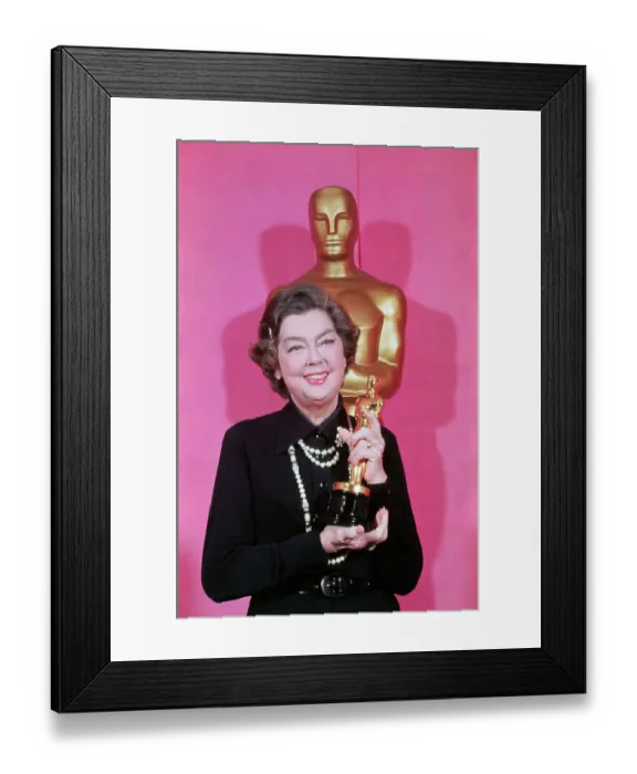 Framed Print : Rosalind Russell Holding Her Award Framed Print : Rosalind Russell Holding Her Award