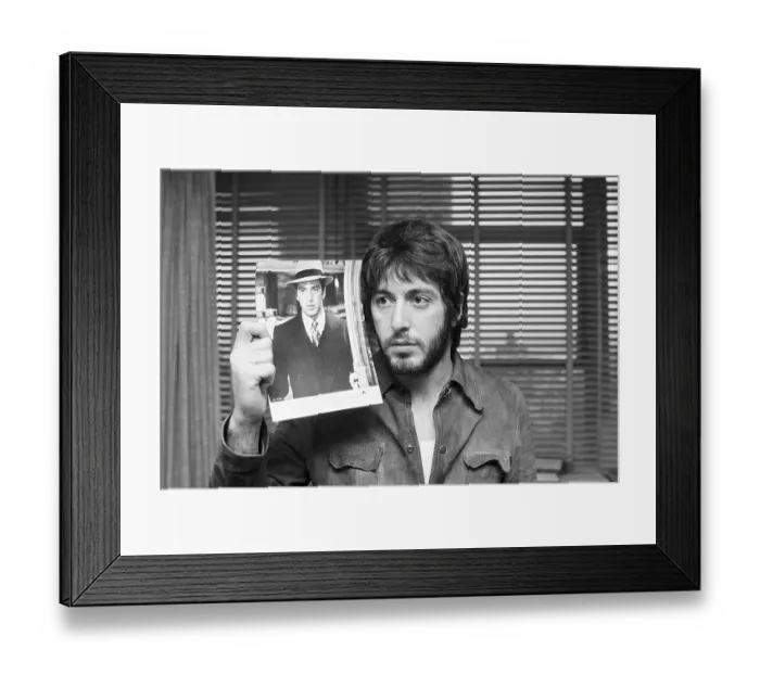 Framed Print : Al Pacino Holding Photo of Himself Framed Print : Al Pacino Holding Photo of Himself
