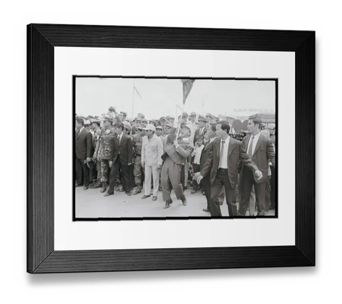 Framed Print : Nguyen Van Thieu During Exhibition