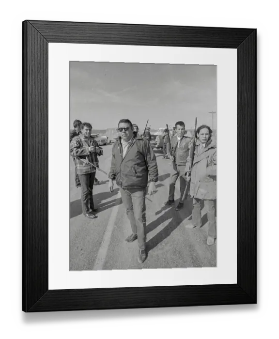 Framed Print : Dick Wilson with Others Supporting AIM Framed Print : Dick Wilson with Others Supporting AIM