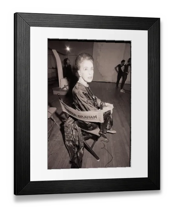 Framed Print : Martha Graham in Chair Framed Print : Martha Graham in Chair