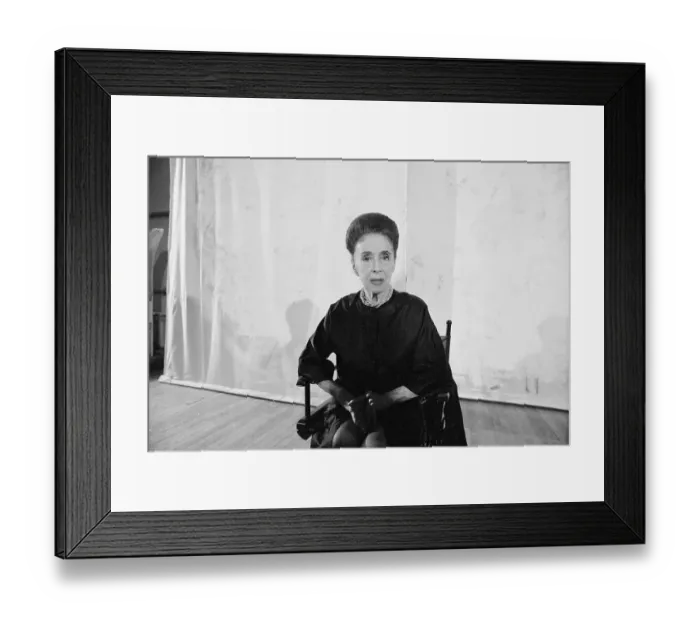 Framed Print : Choreographer Martha Graham Seated In Chair Framed Print : Choreographer Martha Graham Seated In Chair