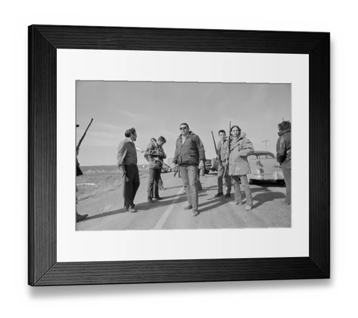 Framed Print : Dick Wilson with Others Supporting AIM Framed Print : Dick Wilson with Others Supporting AIM