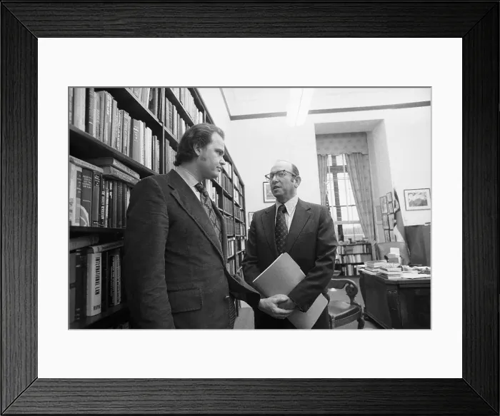 Framed Print : Fred Thompson and Samuel Dash Conversing Framed Print : Fred Thompson and Samuel Dash Conversing