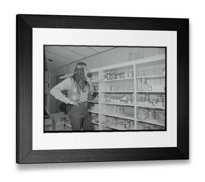 Framed Print : Dennis Banks Observing Food Supply Framed Print : Dennis Banks Observing Food Supply