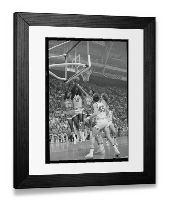 Framed Print : Players Reaching for the Ball Framed Print : Players Reaching for the Ball
