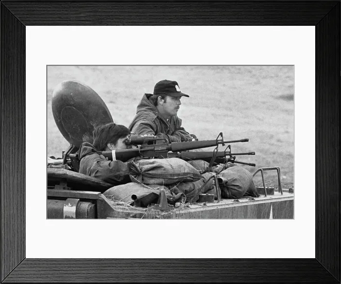 Framed Print : Wounded Knee Occupation, 1973 Framed Print : Wounded Knee Occupation, 1973