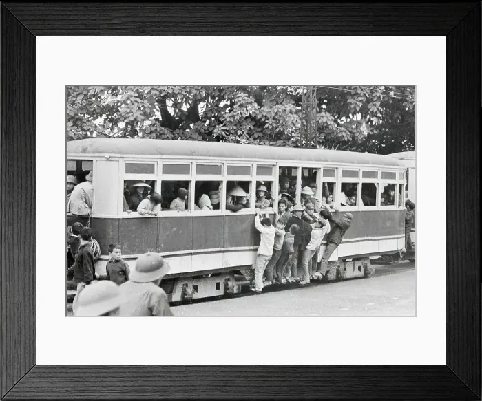 Framed Print : Over Crowded Trolley Framed Print : Over Crowded Trolley
